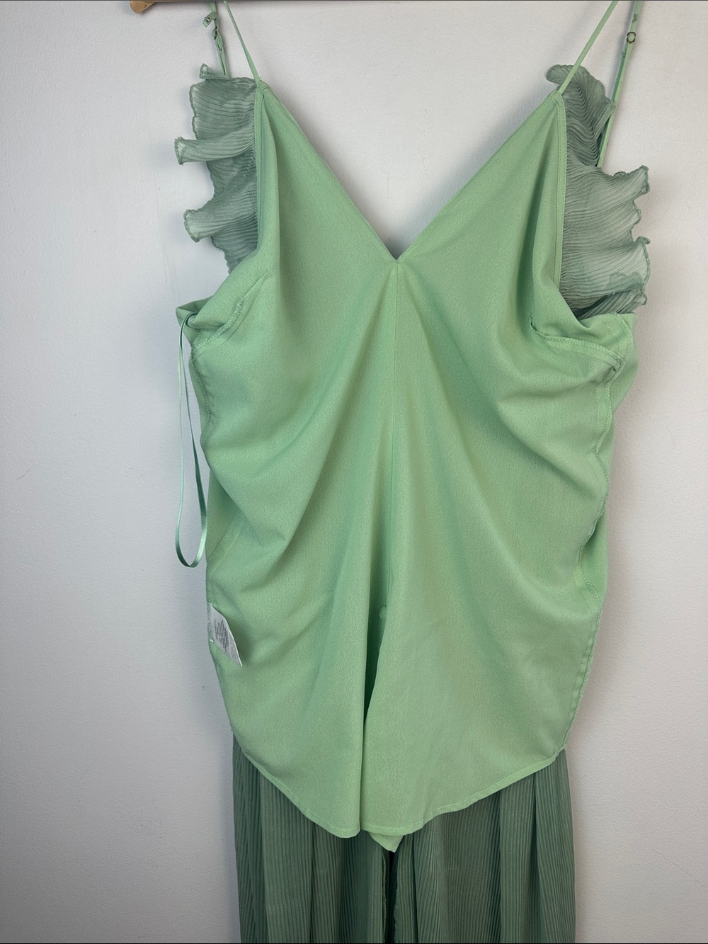 Alice McCall Ruffle Jumpsuit Green Size 4 Lightweight Romper Feminine Playsuit - Picture 14 of 16